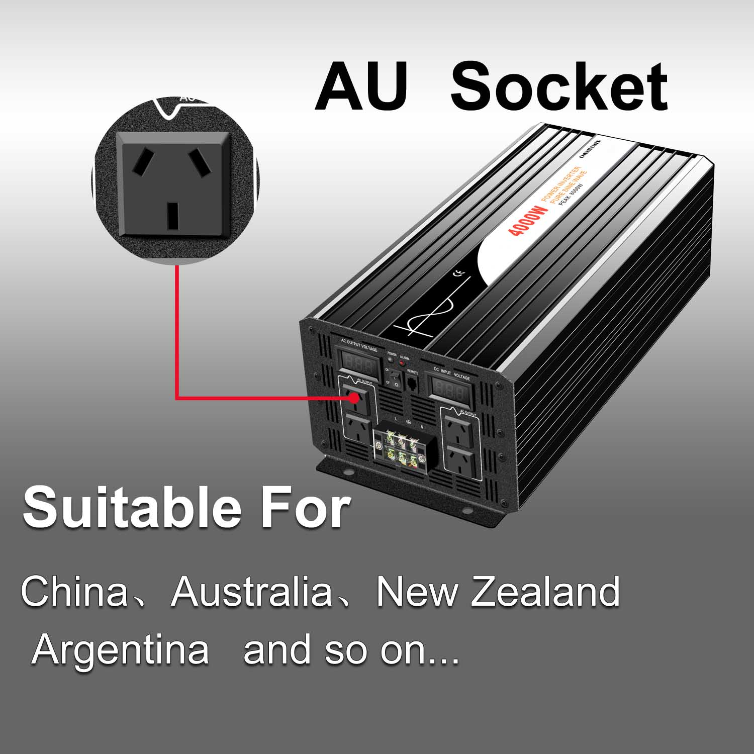 4000W pure sine wave inverter